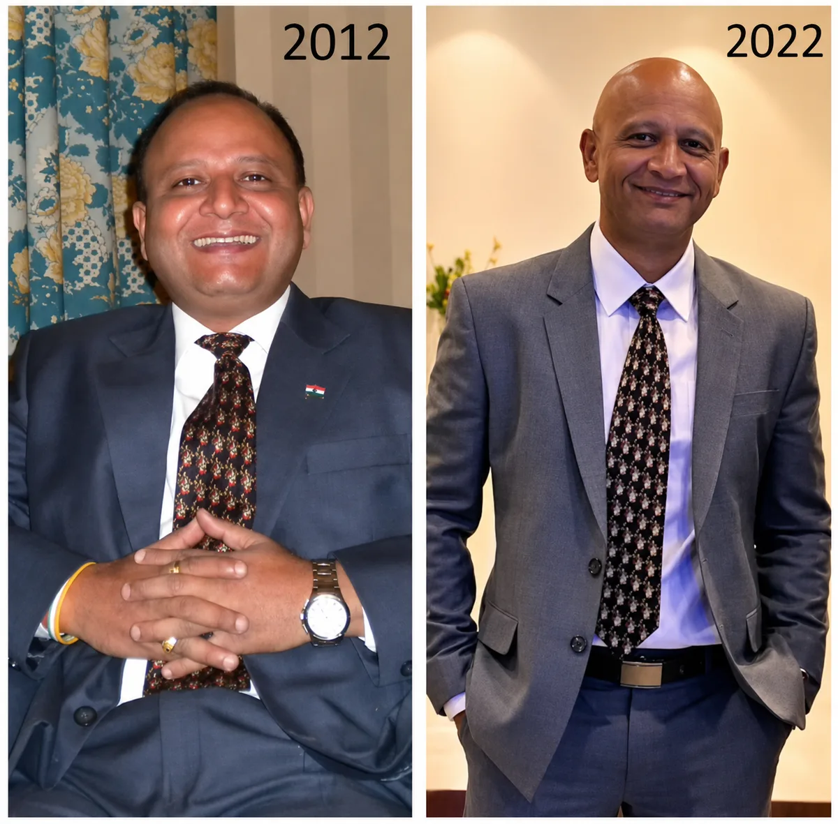 Ajay Pal Singh's before and after transformation